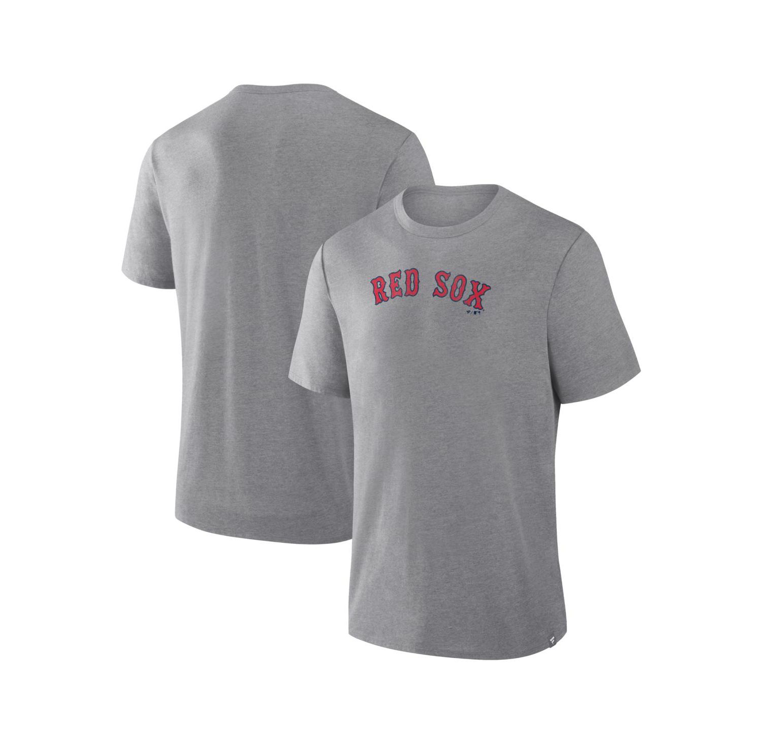 Men's Heather Gray Boston Red Sox Play Tribute Tri-Blend T-Shirt