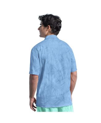 Men's Blue New York Yankees Linen Party Button-Up Shirt