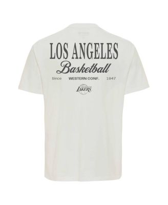 Men's and Women's Cream Los Angeles Lakers Athletic Club Collection Duke Relaxed fit Premium T-Shirt