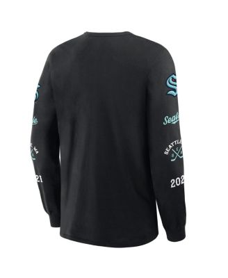 Men's Black Seattle Kraken Boxed In Legacy Long Sleeve T-Shirt
