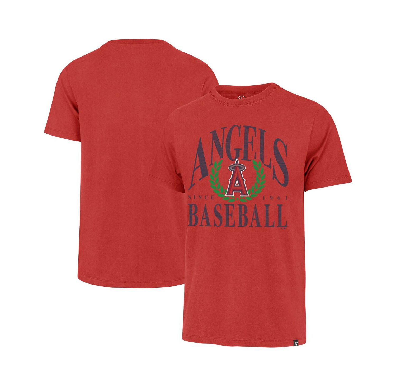 Men's Red Los Angeles Angels Pitchout Franklin T-Shirt