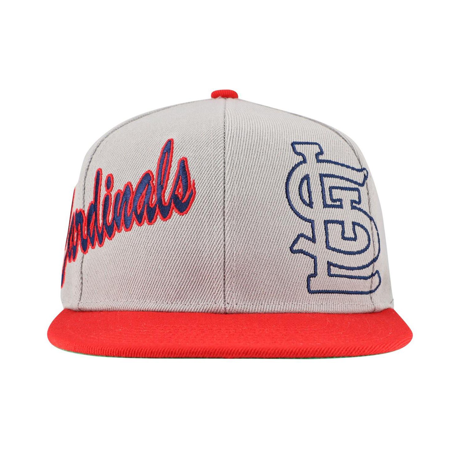 Men's Gray St. Louis Cardinals Knock Out Panel Snapback Hat