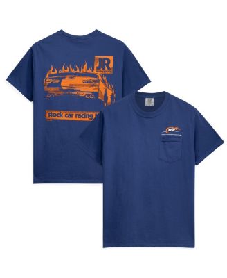 Men's Navy Stock Car Racing Team Pocket Heavyweight T-Shirt