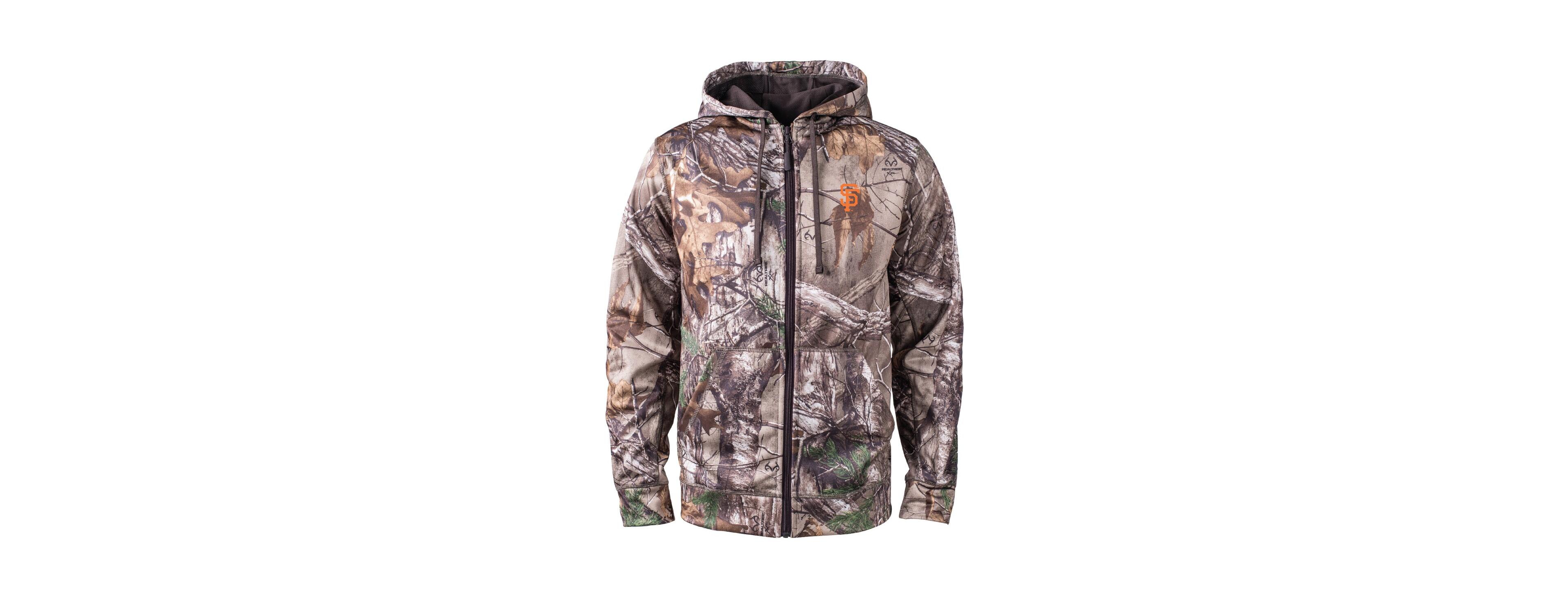 Dunbrooke Men's Camo San Francisco Giants Trophy Realtree Full-Zip Hoodie