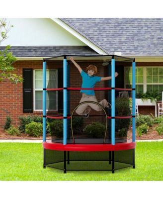 Kids Trampoline Recreational Bounce Jumper with Safety Enclosure Net