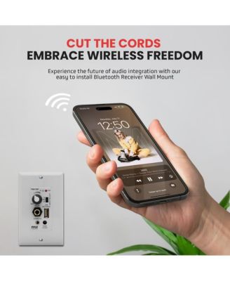 Bluetooth In-Wall Receiver with Speaker Control and USB Charging PWA15BT