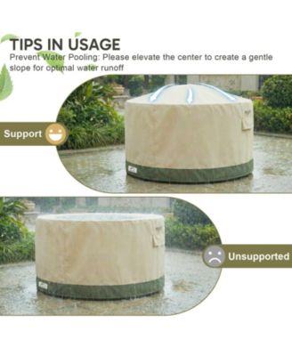 Heavy Duty Outdoor Furniture Set Cover, 600D Waterproof Oxford Patio Sectional Set Cover Covers with Air Vents for Patio General Purpose Table