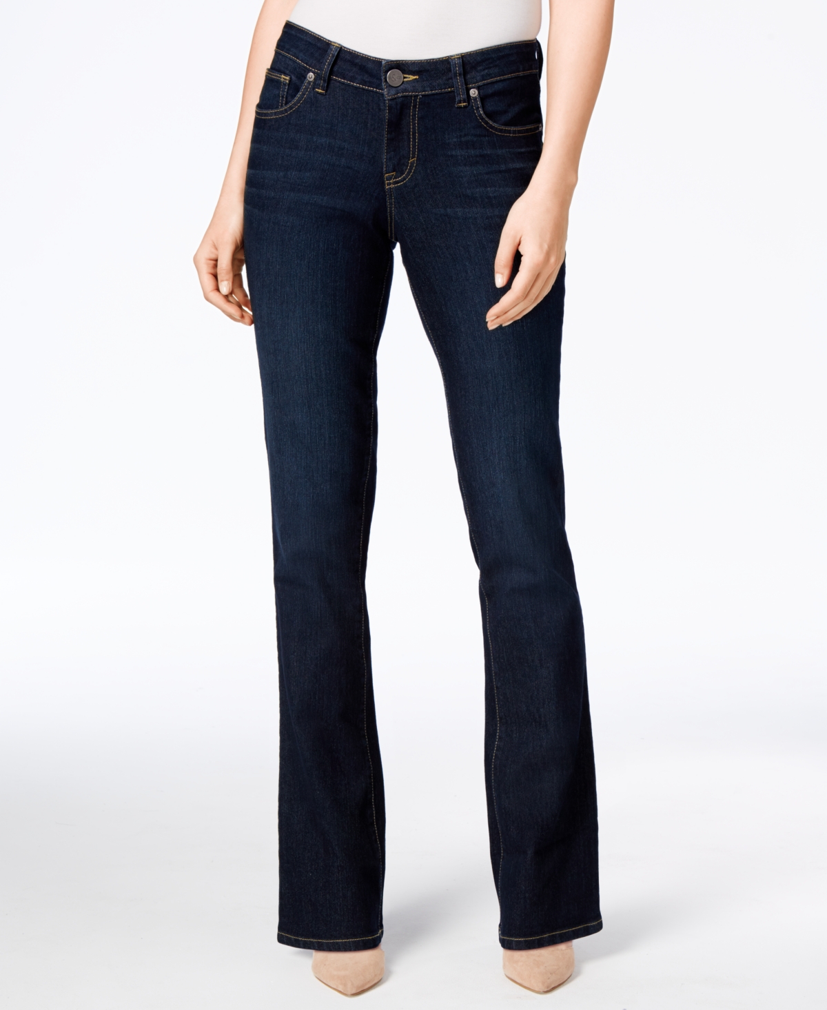 Style & Co Women's Low Rise Curvy-Fit Bootcut Jeans