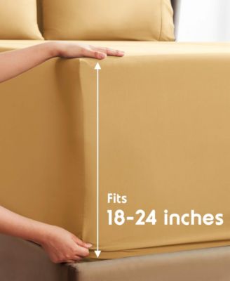 Extra Deep Pocket Microfiber 6-Pc. Sheet Set, California King