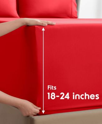 Extra Deep Pocket Microfiber 6-Pc. Sheet Set, California King