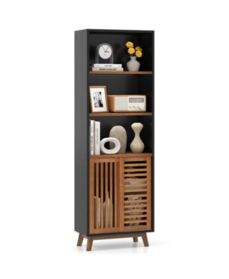 Tall 70" Bookcase 5-Tier with Adjustable Storage Shelf