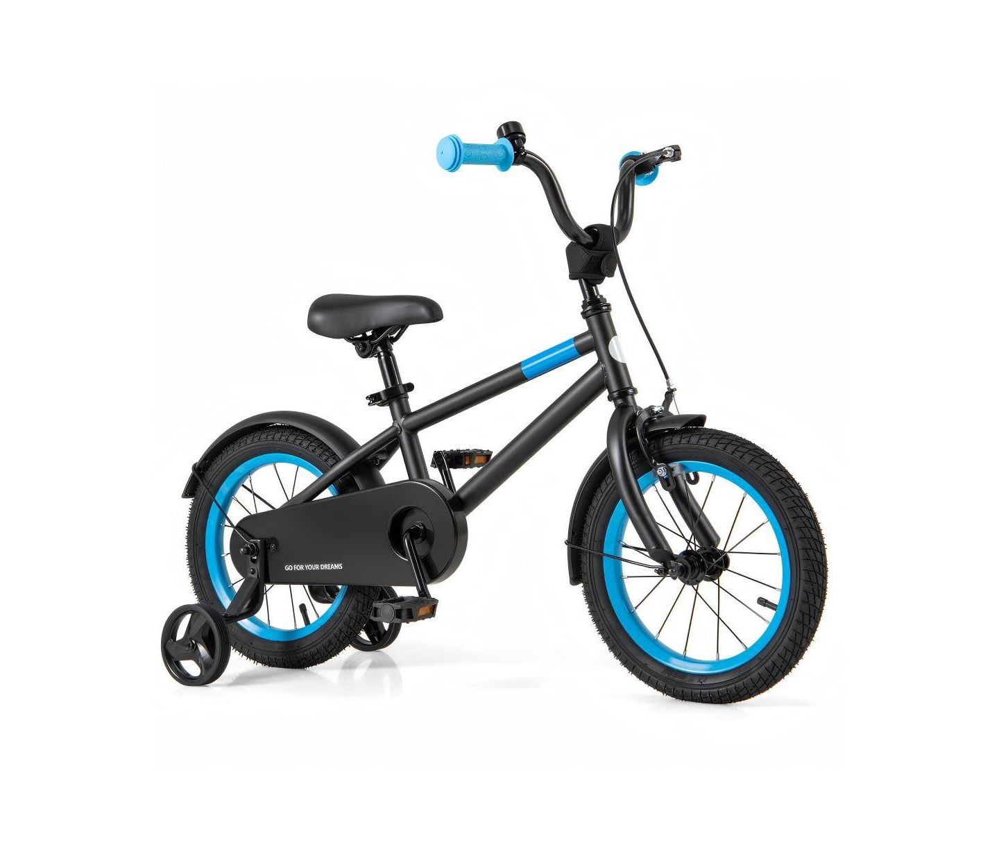 Детская игрушка HONGGE 14-Inch Kids Bike with Adjustable Handlebar and Saddle, цвет: Чёрный — фото 1