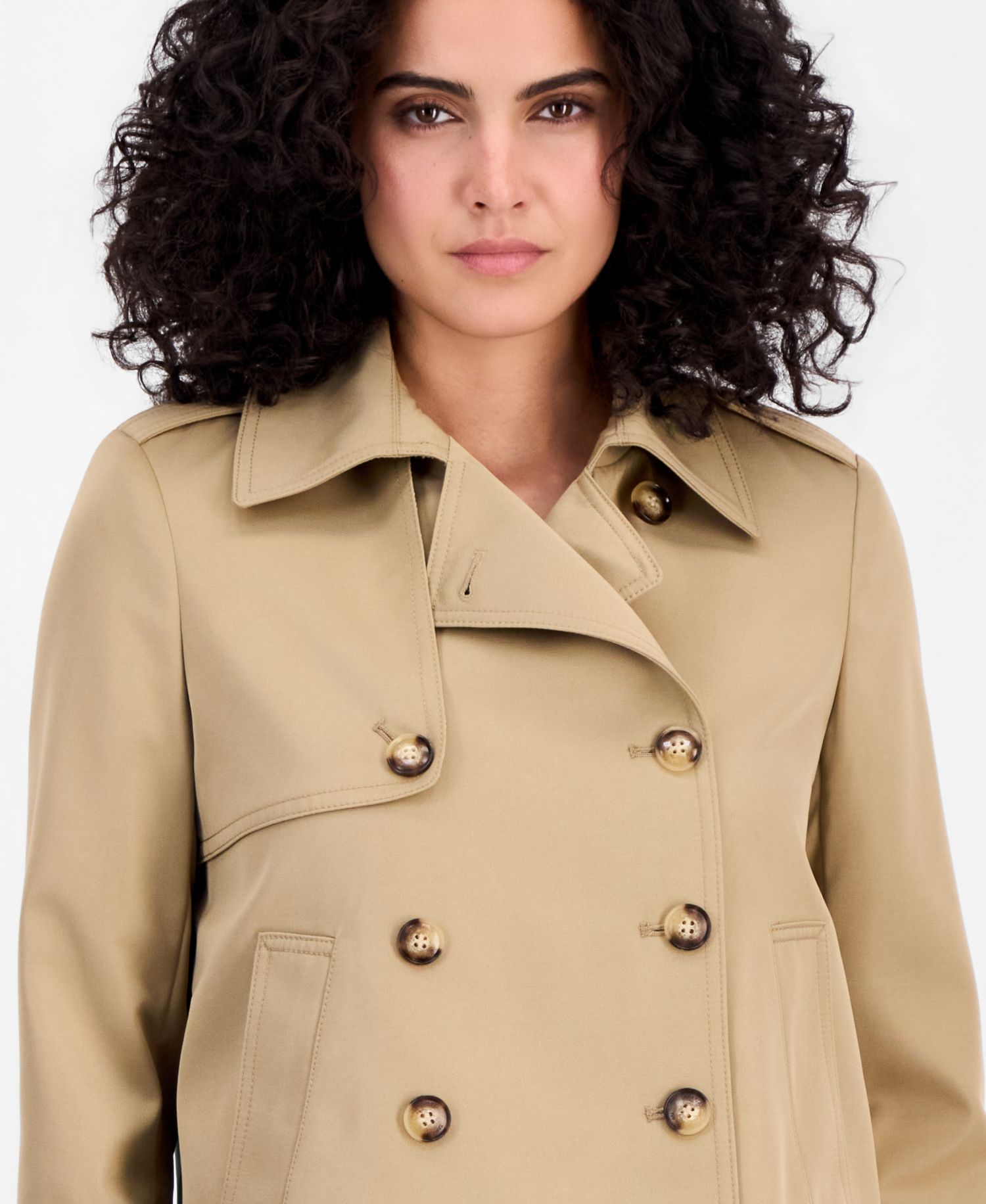 Women's Cropped Trench Coat