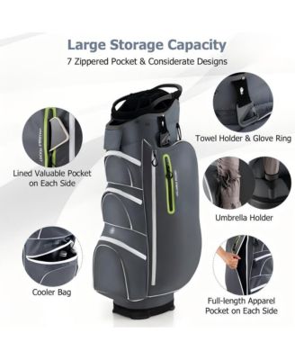 Lightweight Golf Cart Bag with Way Top Dividers