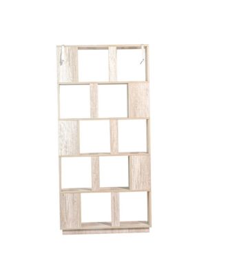 5-Tier Bookcase - Modern Open Storage Bookshelf, Wood Display Shelving for Living Room, Home Office, Bedroom