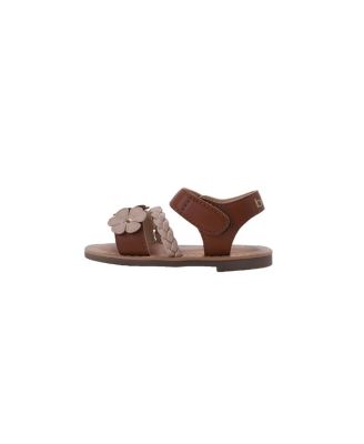 Big Girls Girl's  Fashion Sandals – Dressy Shoes with Braided Strap and Flower Applique
