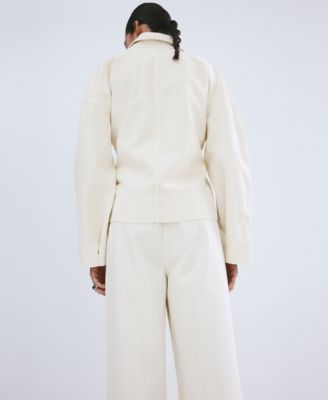 Women's Belted Denim Trench Coat