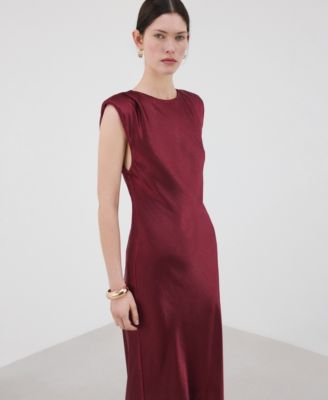 Women's Fitted Satin Dress