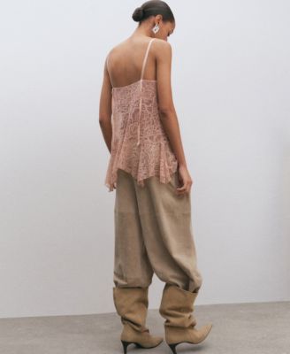 Women's Ruffles Lace Top