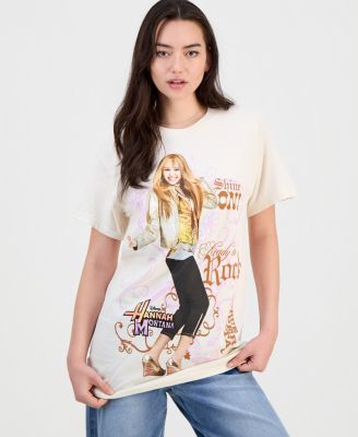 Juniors' Hannah Montana Cotton Short-Sleeve T-Shirt