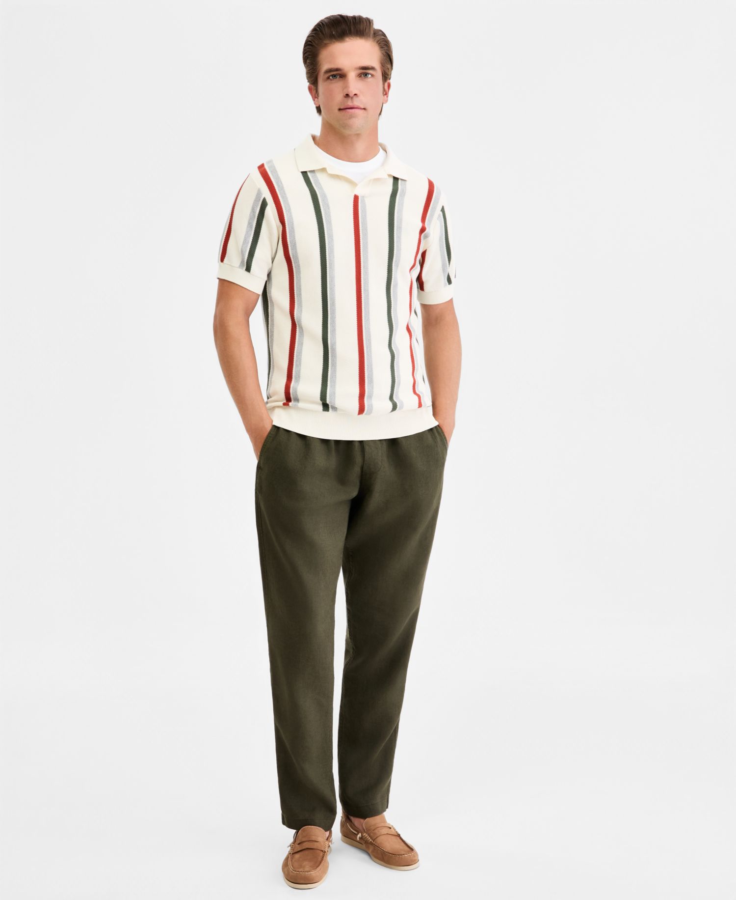Men's Royce Hill Cotton Knit Polo Shirt