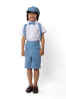 Peanut Butter Collection Little Boys Eton Safari 5-Piece Formal Set - Powder blue