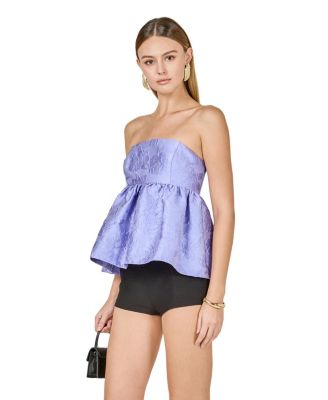 Women's Women's Jacquard Babydoll Tube Top
