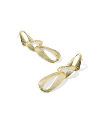 Kira 14k Gold-Tone Over Brass Statement Earrings
