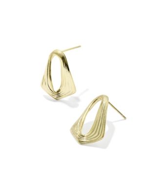 14k Gold Over Brass Kira Stud Earrings