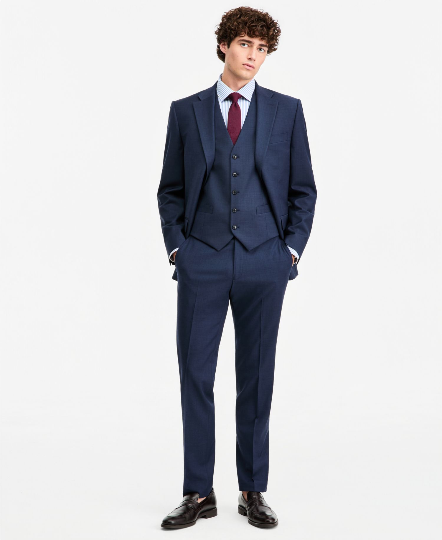 Men's Modern-Fit Wool TH-Flex Stretch Suit Separates Jacket