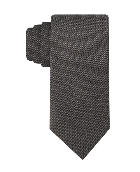 Мужские галстуки Calvin Klein Classic-Fit Donnelly Textured Solid Tie, цвет: Чёрный
