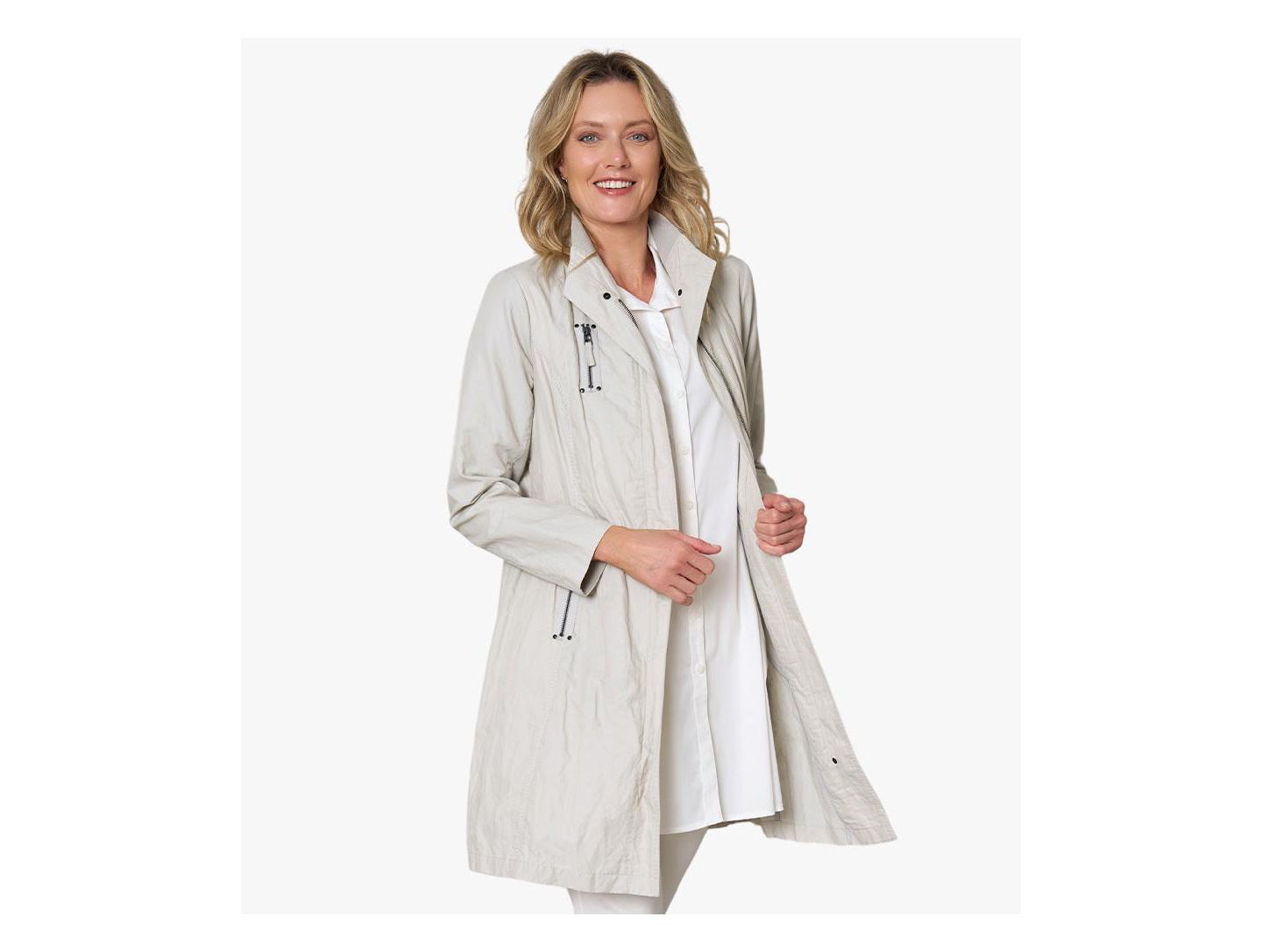 Женская куртка Stella Carakasi Water Repellent Zip-Front Moto Favorite, цвет: Берёзовый — фото 4