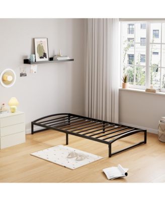 Twin 10in Metal Platform Bed Frame Low Profile Noise Free Non Slip