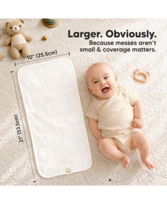 Kids 10-Pack Lyra Muslin Burp Cloths Boy, Girl, Soft Cotton Muslin Burping Cloths for Newborn 21"x10
