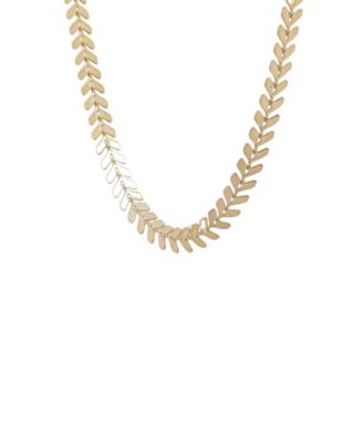 Elara Chevron Link Necklace Bold Trendy Statement
