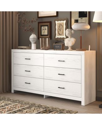 6-Drawer Finish Dresser Chest of Drawers Cabinet
