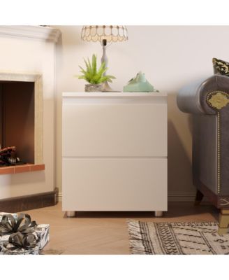 2-Drawer Nightstand, End Table, Bedroom Bedside Dresser Chest