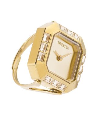 Women's 49585 Mini Quartz Dial Ring Watch