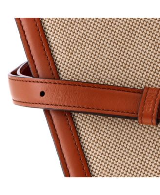 Teen Triomphe Shoulder Bag Canvas with Leather