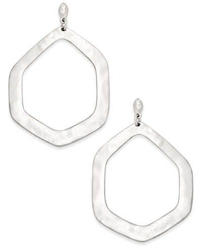 INC International Concepts Large Hammered Geometric Gypsy Hoop Earrings, Only at Macy's