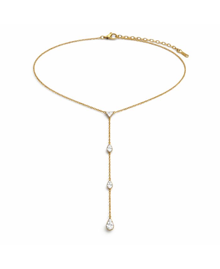 Rebl Jewelry Crystal Y-Necklace