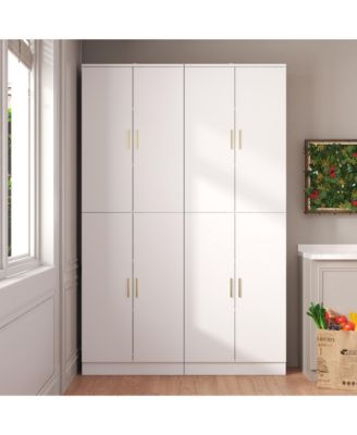 Modern Wooden Accent Bookcase, Sideboard, with Adjustable Shelves