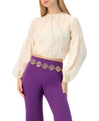 Women's Long Sleeve Balloon Blouse