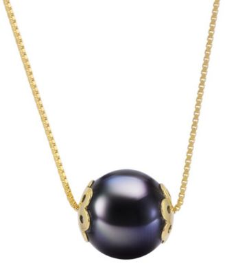 Black Onyx Necklace in 14k Gold over Sterling Silver (Also Available in Green Jade)