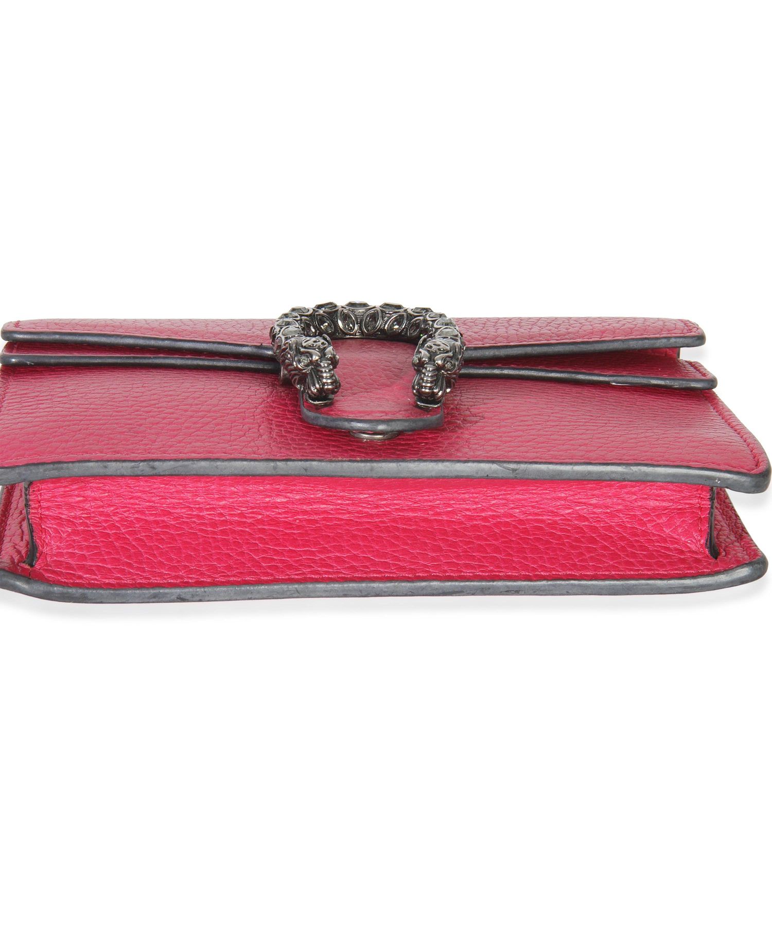 Pink Dollar Calfskin Crystal Super Mini Dionysus Flap