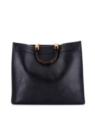 Large Sunshine Shopper Tote Leather