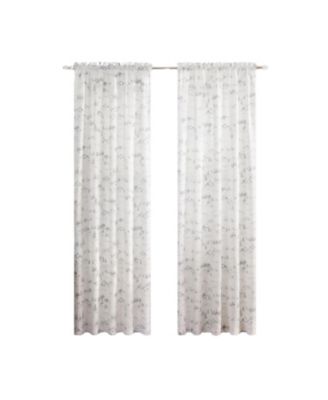 Mountain Vista 100% Polyester Tailored Rod Pocket Curtain Panels 48" x 63"