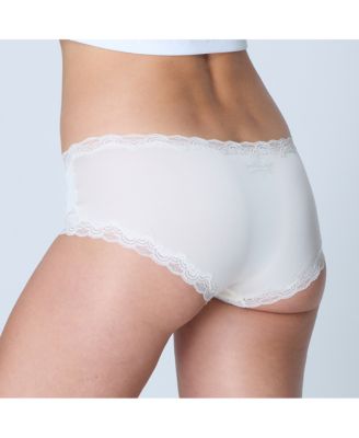 Women's Soft Silk Lace-Trim Briefs Underwear