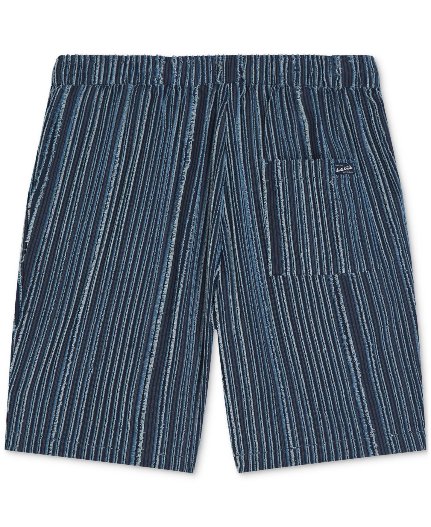 Мужские шорты SCOTCH & SODA Mid Rise Striped Bermuda, цвет: Небесно-голубой полосатый — фото 6