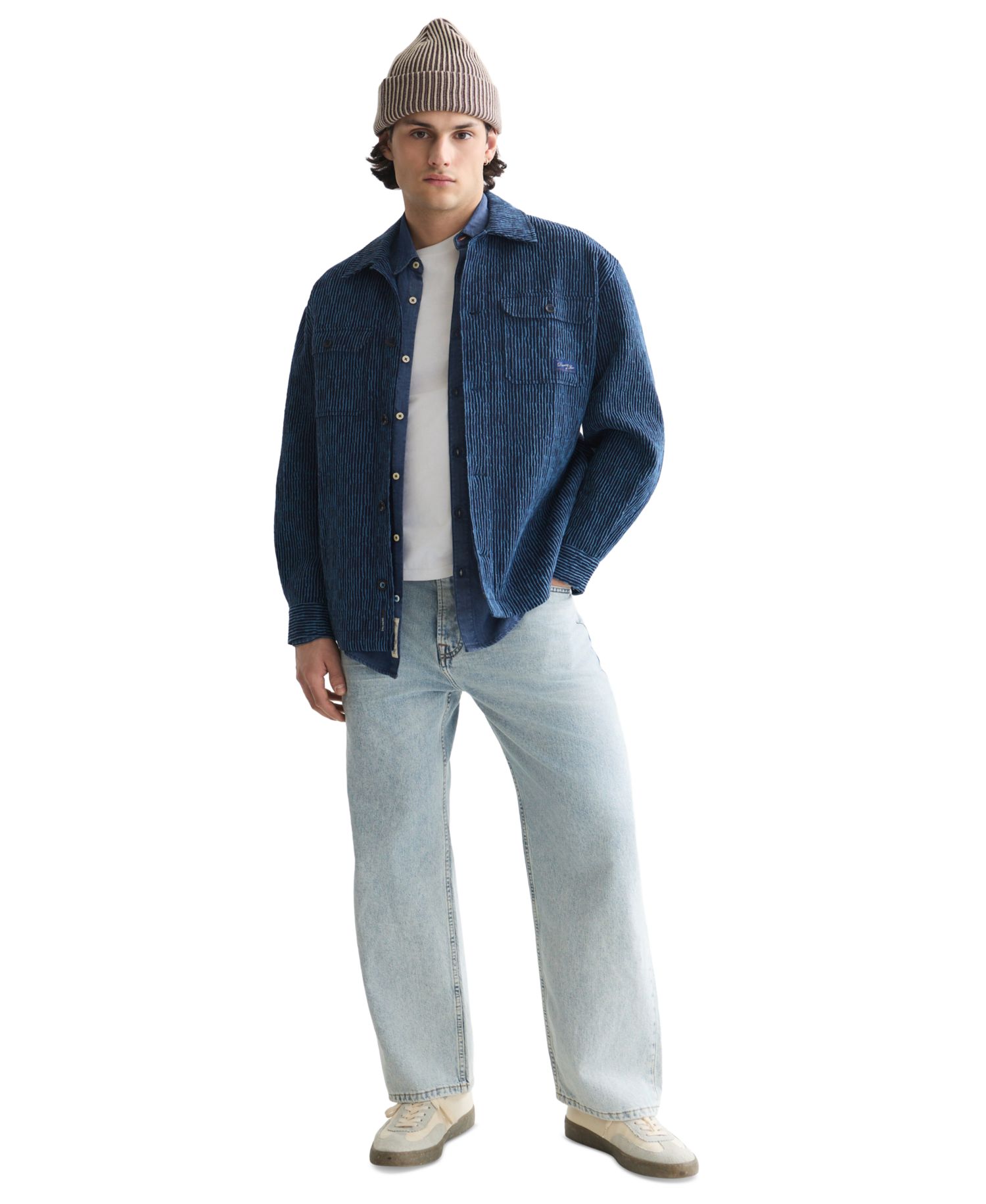 Men's Jacquard Stripe Overshirt